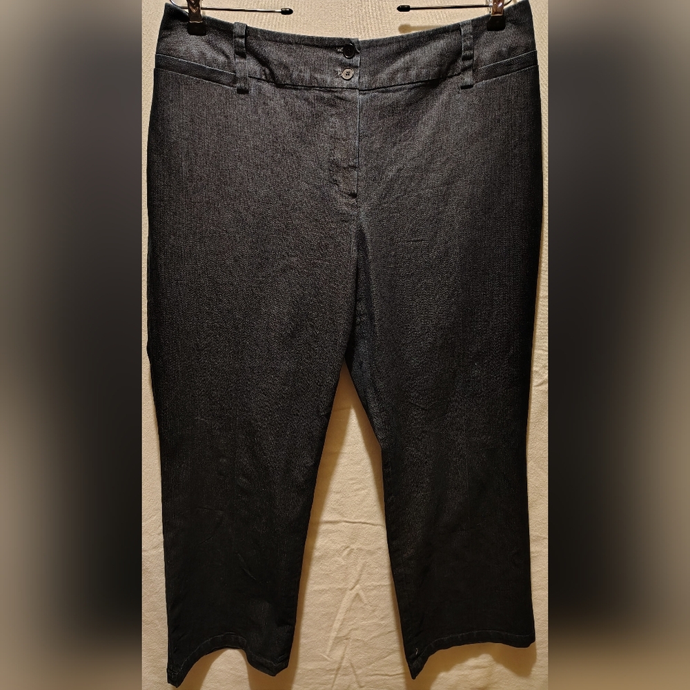 Focus 2000 Women's Business Casual Trouser Straight Leg Jeans Size 14P